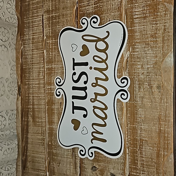 Set of 2 | "Just Married" Large Magnets - Picture 3 of 6